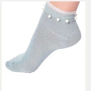 Glitter pearl socks